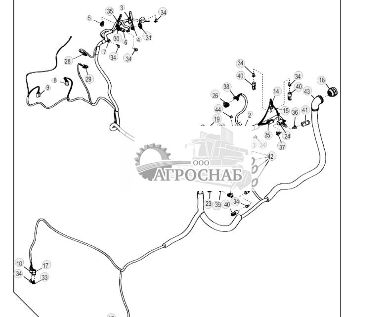 Жгут проводов трансмиссии и крепежные детали (275525 - ) - ST841676 183.jpg